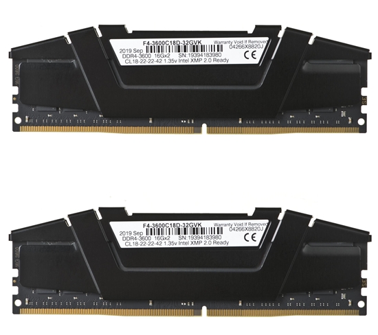 Picture of G.Skill Ripjaws V F4-3600C18D-32GVK memory module 32 GB 2 x 16 GB DDR4