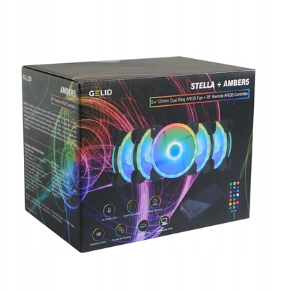 Attēls no Gelid 120mm Amber5 ARGB Combo Bundle (RF-RGB-MP-01)