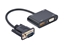 Attēls no Gembird A-VGA-HDMI-02 video cable adapter 0.15 m HDMI + VGA (D-Sub) VGA (D-Sub) Black