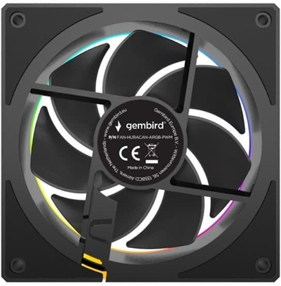 Attēls no GEMBIRD wentylator do obudowy ATX 120 mm PWM + ARGB