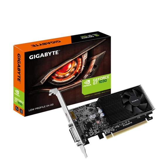 Picture of Gigabyte | GV-N1030D4-2GL 1.0 | NVIDIA | 2 GB | GeForce GT 1030 | DDR4 | DVI-D ports quantity 1 | HDMI ports quantity 1 | PCI Express 3.0 | Memory clock speed 2100 MHz | Processor frequency 1417 MHz