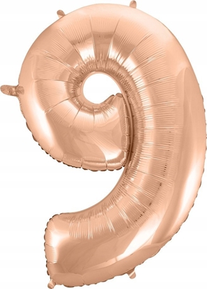 Picture of GoDan Balon foliowy "9" róowo-zoty 92cm