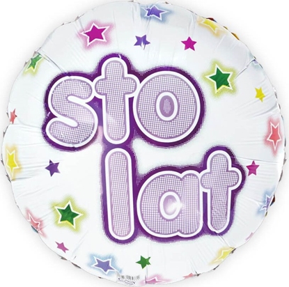 Picture of GoDan Balon foliowy Sto Lat! - 46 cm - 1 szt. uniwersalny