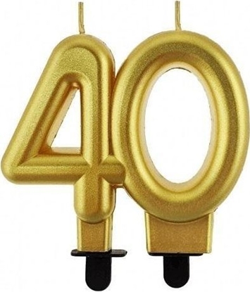 Picture of GoDan wieczka cyferka 40 Beauty&Charm metalik zota 8cm