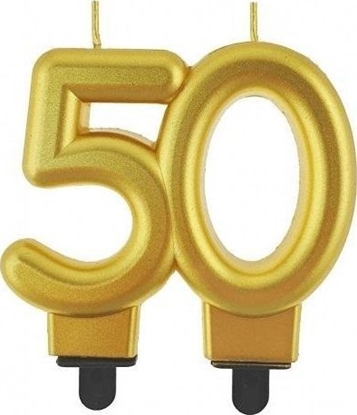 Picture of GoDan wieczka cyferka 50 Beauty&Charm metalik zota 8cm