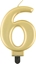 Picture of GoDan wieczka urodzinowa "6" zota 8cm