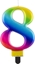 Picture of GoDan wieczka urodzinowa "8" multikolor 8cm