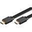 Attēls no Goobay - High Speed HDMI flat-cable with Ethernet 1 m Black