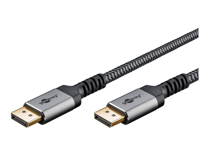 Изображение Goobay DisplayPort Cable 2.0/2.1, 54 Gbit/s | 75680 | DisplayPort to  DisplayPort