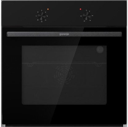Изображение Gorenje Oven | BO6615E01B | 60 L | Electric | EnamelClean | Push pull buttons | Height 59.5 cm | Width 59.5 cm | Black