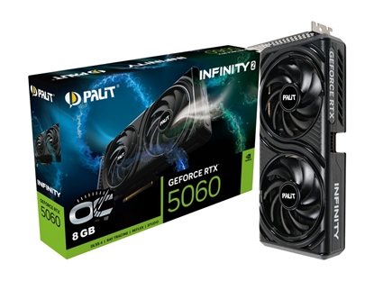 Изображение Graphics Card|PALIT|NVIDIA|GeForce RTX 5060|2280 MHz|8 GB|GDDR7|128 bit|PCI Express 5.0|Active|NE75060V19P1-GB2063L