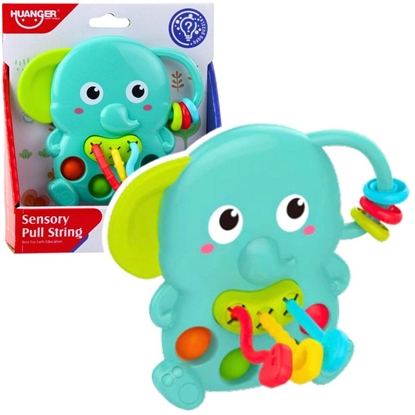 Picture of Grzechotka Sonik Zielony Sensoryczny Ruchome Elementy