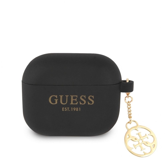 Изображение Guess - Guess 4G Charm Silicone Case for AirPods 3 Black