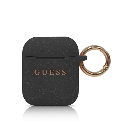 Picture of Guess - Silicone Case for AirPods 1/2 Black
