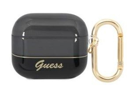 Picture of Guess Apple AirPods 3 Translucent Case Black