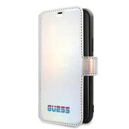 Изображение Guess Apple iPhone 11 Pro Iridescent Book Case Silver