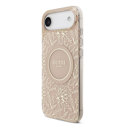 Attēls no Guess IML Flowers Allover Strap MagSafe Case for iPhone Air / Pink