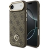 Picture of Guess Apple iPhone 17 Air Silicone case with MagSafe Strass Logo Brown