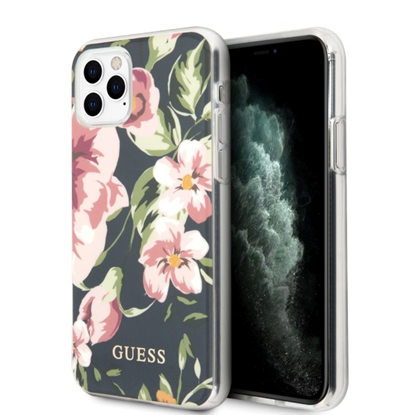 Picture of Guess Flower Shiny N.3 Case iPhone 11 Pro Max Navy