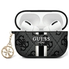 Picture of Guess Guess GUA2P4RPSK AirPods 1/2 cover black/black 4G Printed Stripes Charm