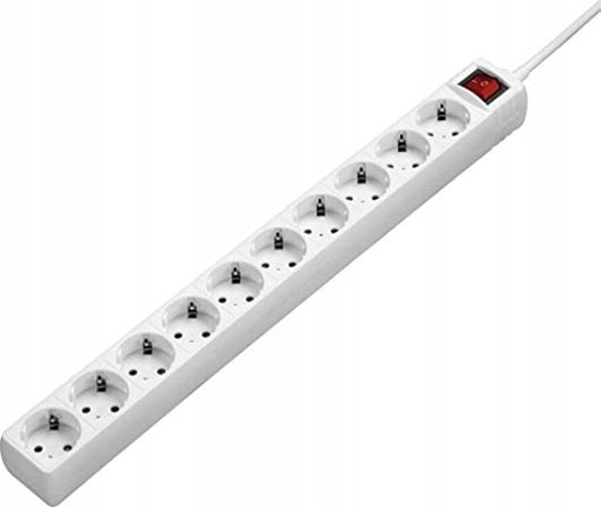 Picture of Hama Hama Power Strip 10 sockets 3 m white - Extended