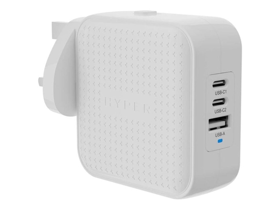 Picture of Hyper HyperJuice 70W USB-C GaN Travel Charger, White | HJ1003WHWWGL