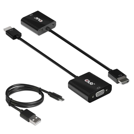 Picture of I/O ADAPTER HDMI TO VGA/AUDIO M/F CAC-1302 CLUB3D