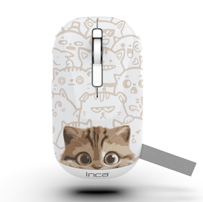 Picture of INCA Maus IWM-242K Wireless, Katzenmotiv