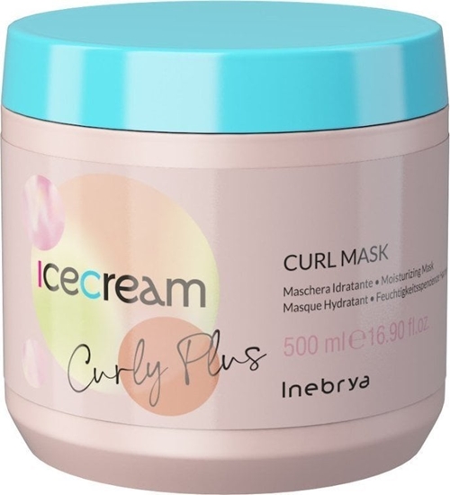 Изображение Inebrya Inebrya Ice Cream Curly Plus nawilajca maska do wosów krconych i falowanych 500ml