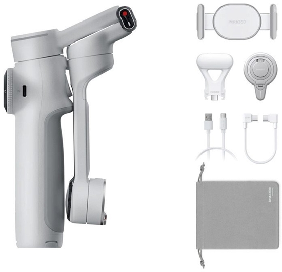 Picture of Gimbal Insta360 Flow Pro, Smartphone camera stabilizer, Grey, 360°, -100 - 82°, -150 - 180°, 0.3 kg