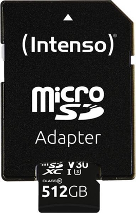 Изображение Intenso microSDXC          512GB C10 UHS-I Professional + Adapter