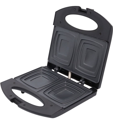 Attēls no JATA SANDWICH MAKER XXL 2 HOLES PFOA-FREE 750W BLACK JESW1231