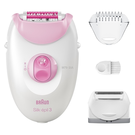Picture of Jaunums! Akcija! BRAUN Silk 3 epilators ar piederumiem SE3-031