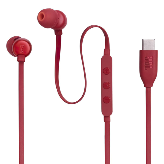 Изображение JBL Tune 310C In-Ear USB-C Headphones Red