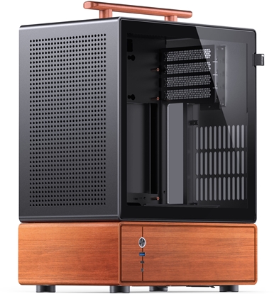 Изображение Jonsbo T7 PC-Gehäuse, Midi-Tower, mATX, Tempered Glass - schwarz