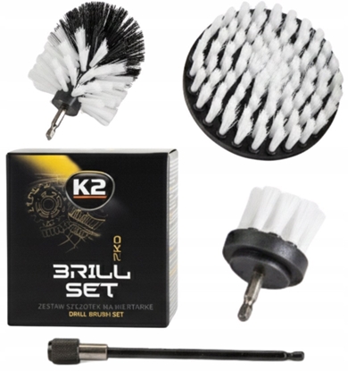 Attēls no K2 ZESTAW SZCZOTEK NA WKRTARK BRILL SET PRO 3szt