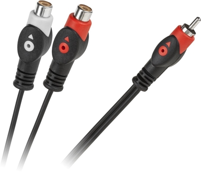 Изображение Kabel 1RCA wtyk-2RCA gniazdo 1.8m ezka