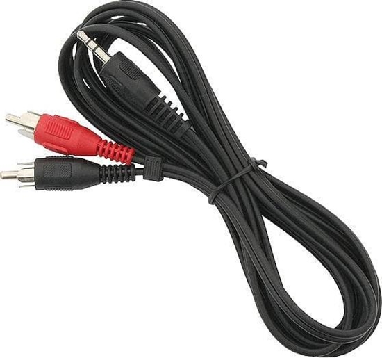 Изображение Kabel Blow Jack 3.5mm - RCA (Cinch) x2 1.5m czarny (02642)