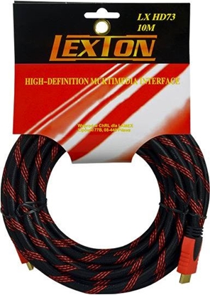 Изображение Kabel LTC HDMI - HDMI 10m czerwony (LXHD73)