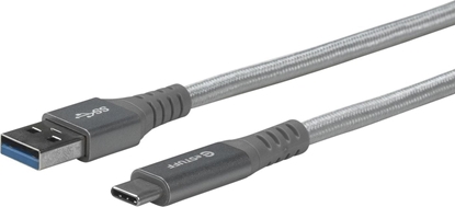 Picture of Kabel USB eStuff USB-C - USB-A 1 m Szary (ES605151)
