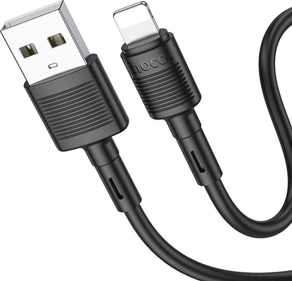 Attēls no Kabel USB Hoco USB-A - Lightning 1 m Czarny (X83 black)