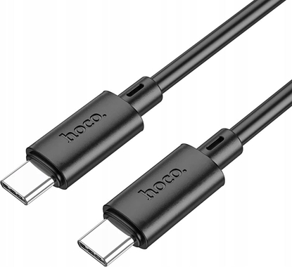 Attēls no Kabel USB Hoco USB-C - USB-C 1 m Czarny (HOCOACC10)