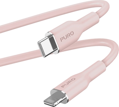 Изображение Kabel USB Puro Lightning - USB-C 1.5 m Róowy (PUR689)