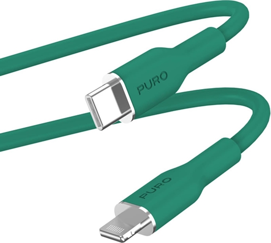 Изображение Kabel USB Puro Lightning - USB-C 1.5 m Zielony (PUR690)