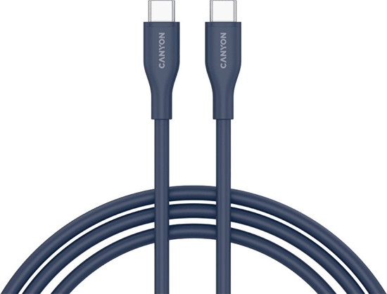 Изображение Kabel USB Usams USB-C - USB-C 1 m Granatowy (CNS-CC60SC10DB)