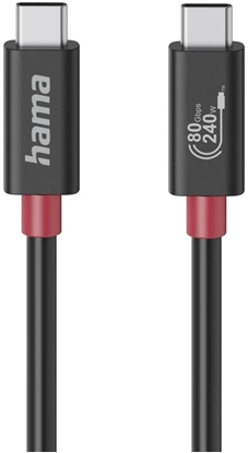 Attēls no Kabel USB Hama USB-C - USB-C 1 m Czarny (002007990000)
