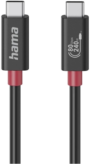 Picture of Kabel USB Hama USB-C - USB-C 1 m Czarny (002007990000)