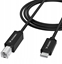 Attēls no Kabel USB Wozinsky USB-B - USB-C 1 m Czarny (5907769376658)