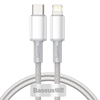 Picture of Kabelis Baseus Density USB-C - Lightning 1m Balts