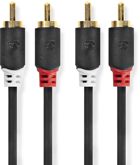 Picture of Kabelis Nedis 2x RCA - 2x RCA 0.5m